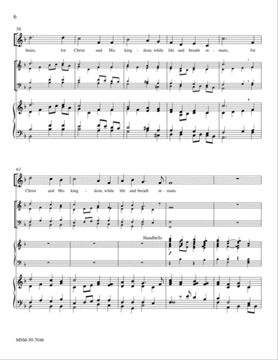 Give Thanks to God on High Choir scores gallery preview page 6