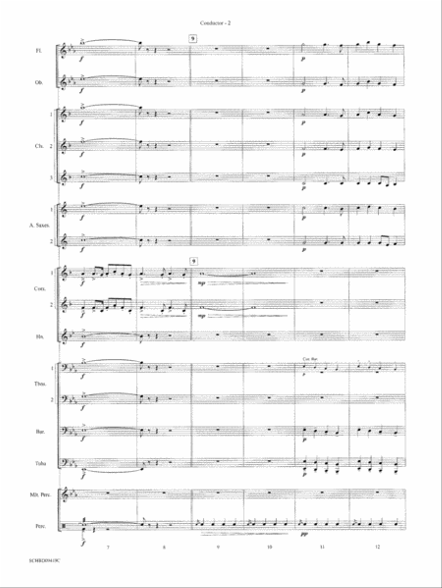 Astro Overture: Score Concert Band scores gallery preview page 3