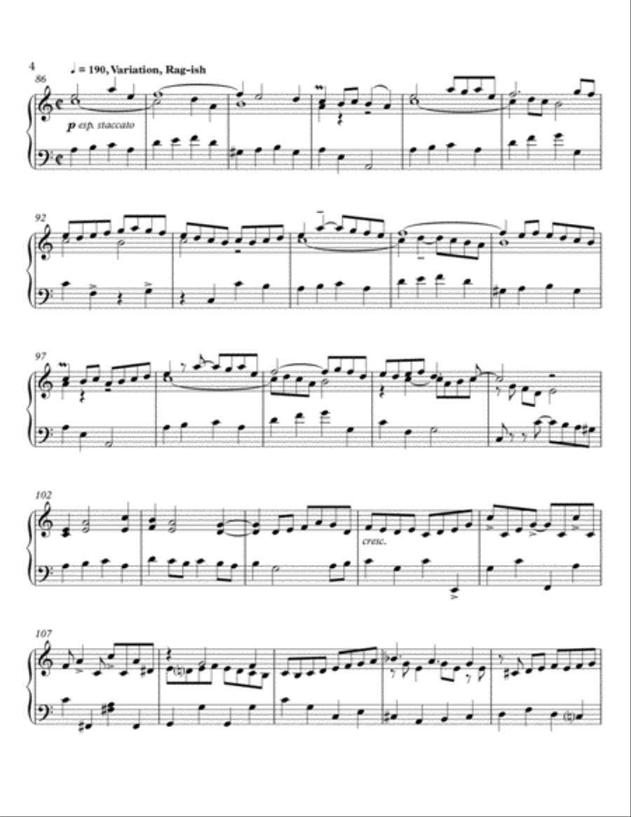 Syncopated Suite #1, op. 38 Piano Solo scores gallery preview page 4