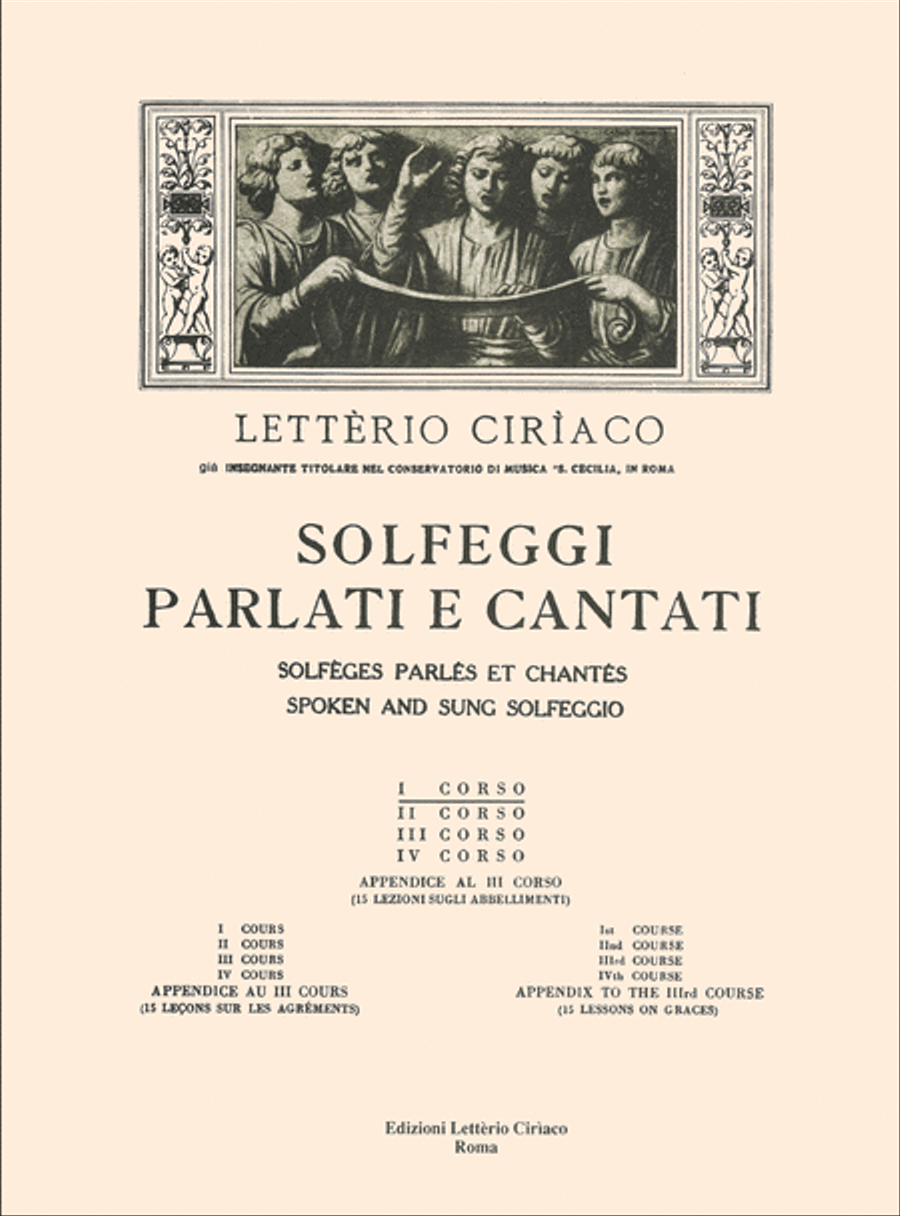 Solfeggi Cantati e Parlati 1 Corso Parte Prima