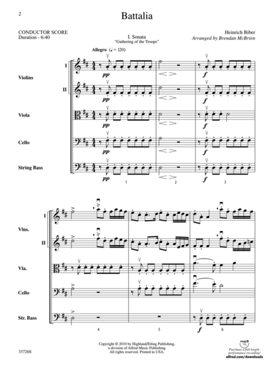 Battalia String Orchestra scores gallery preview page 2