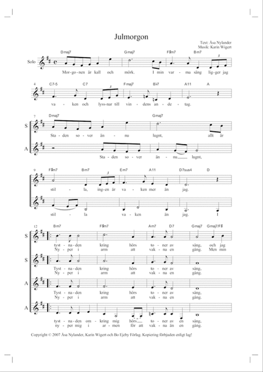 Julmorgon Julmorgon SSAA scores gallery preview page 2