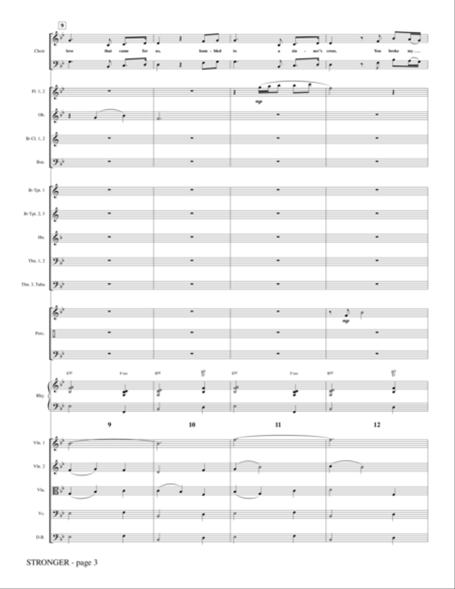 Stronger - Full Score Choir scores gallery preview page 3