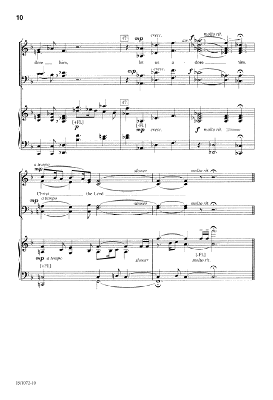 Gesu Bambino Gesu Bambino 4-Part scores gallery preview page 10