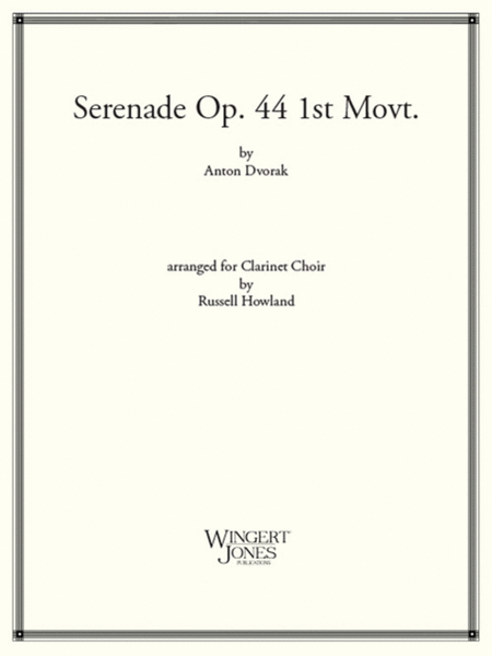 Serenade Op 44 1st Mvt - Score