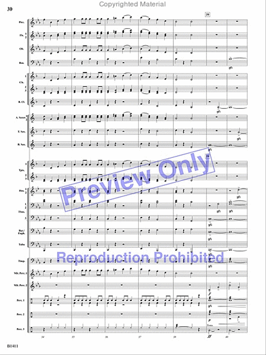 Pirates! Pirates! Concert Band scores gallery preview page 70