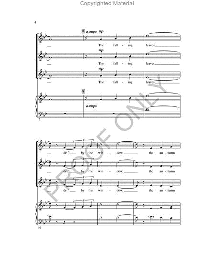 Autumn Leaves SSA scores gallery preview page 4