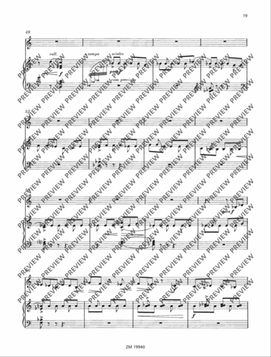 Suite Piano Accompaniment scores gallery preview page 20