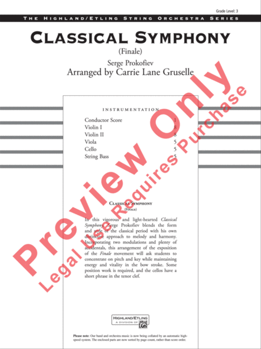 Classical Symphony String Orchestra scores gallery preview page 2