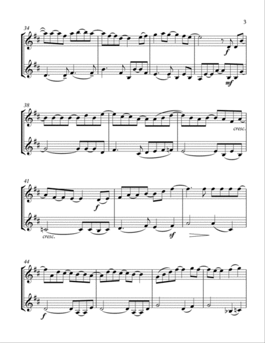 How Deep Is Your Love from the Motion Picture SATURDAY NIGHT FEVER String Duet scores gallery preview page 3