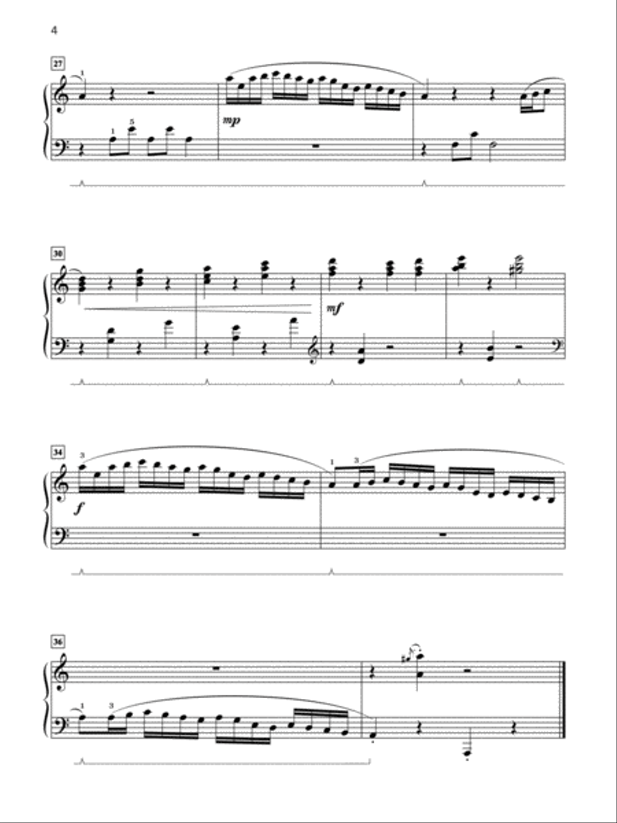 Grand One-Hand Solos for Piano, Book 6: 8 Late Intermediate Pieces for Right or Left Hand Alone Piano Method scores gallery preview page 4