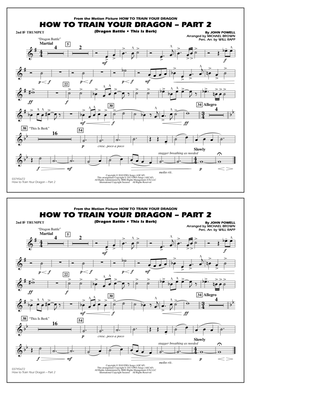 Book cover for How To Train Your Dragon Part 2 - 2nd Bb Trumpet