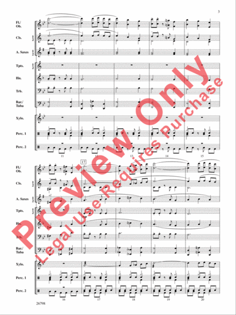 Misterioso Concert Band scores gallery preview page 4