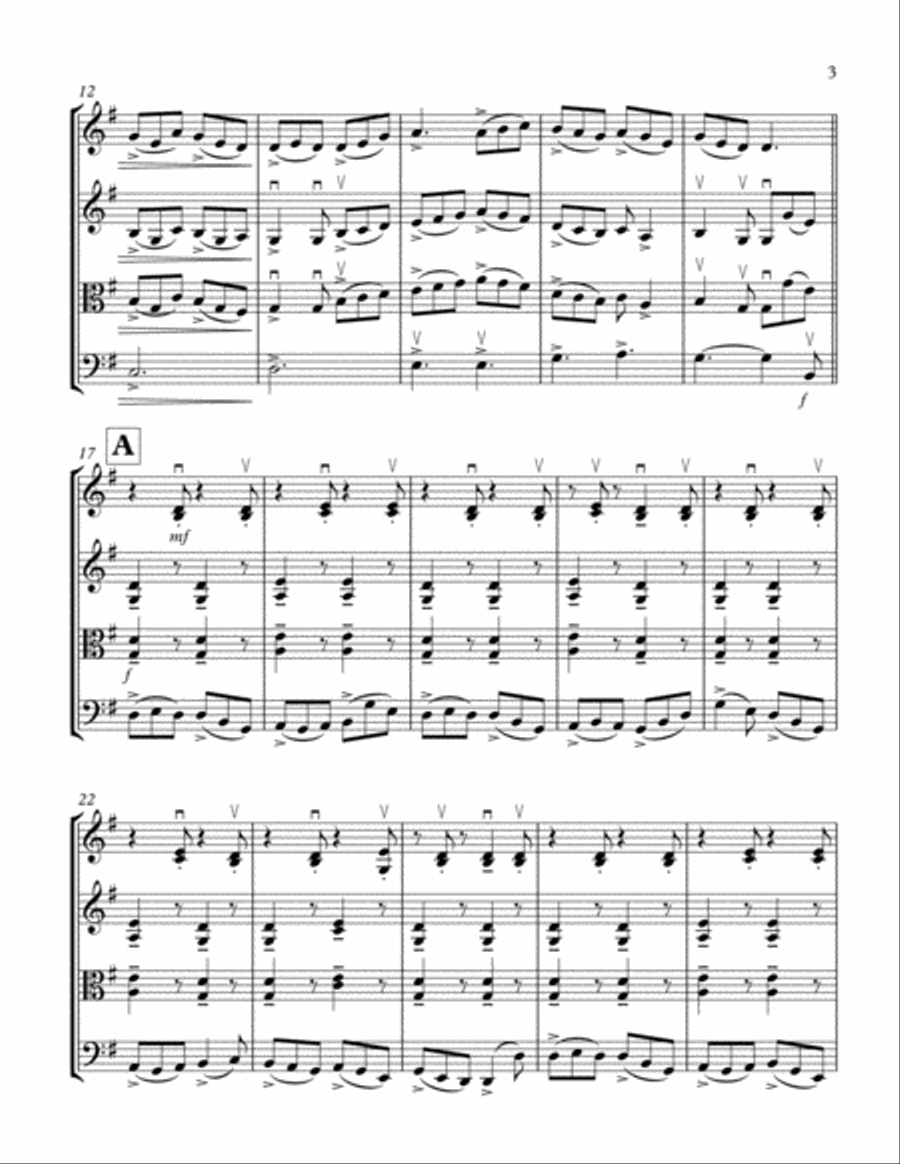 The Blarney Pilgrim for String Trio String Trio scores gallery preview page 3