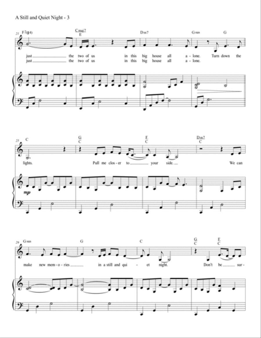 A Still and Quiet Night A Still and Quiet Night Alto Voice scores gallery preview page 3