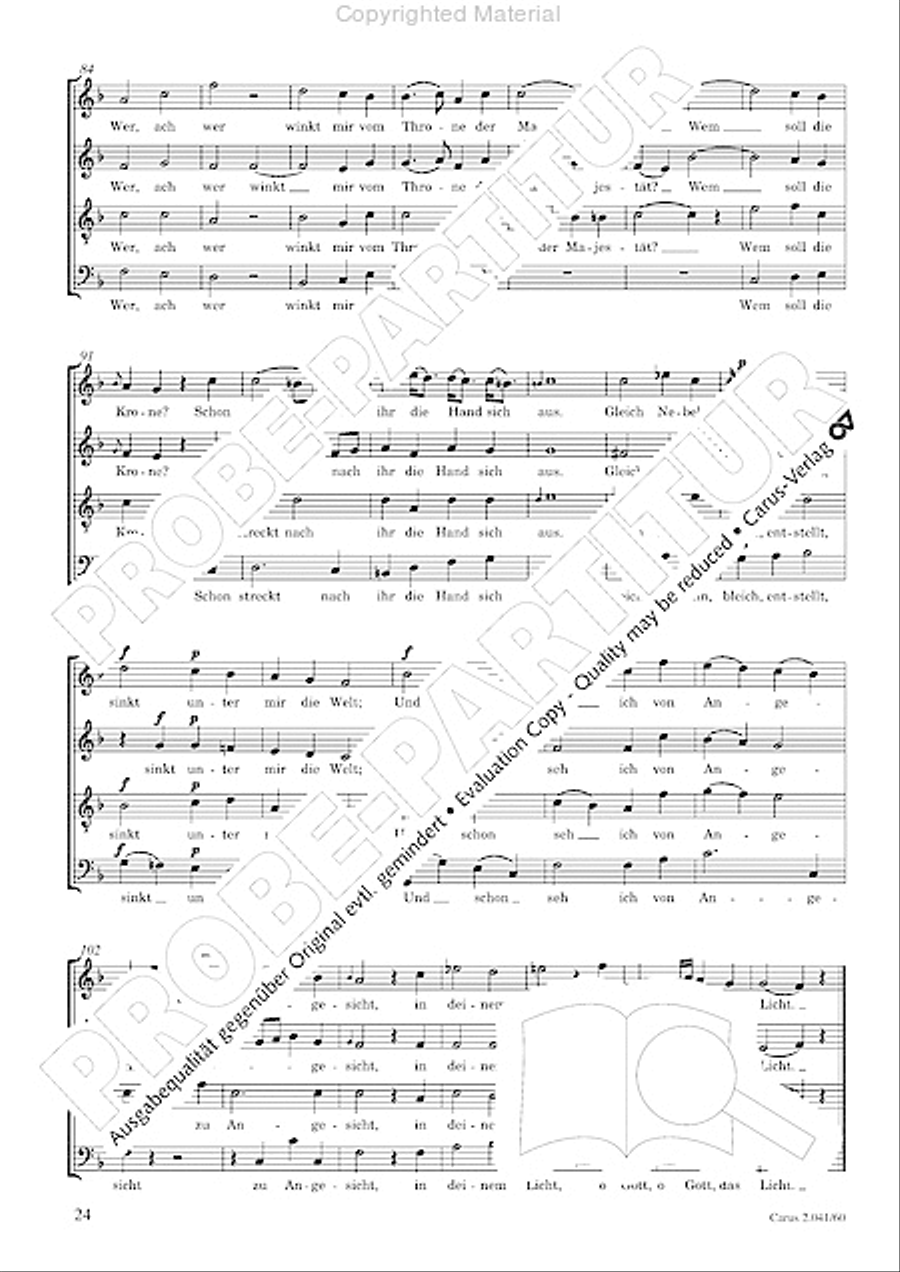 Motets and arias for choirs collected and edited by Johann Adam Hiller, vol. 6 Voice Solo scores gallery preview page 25