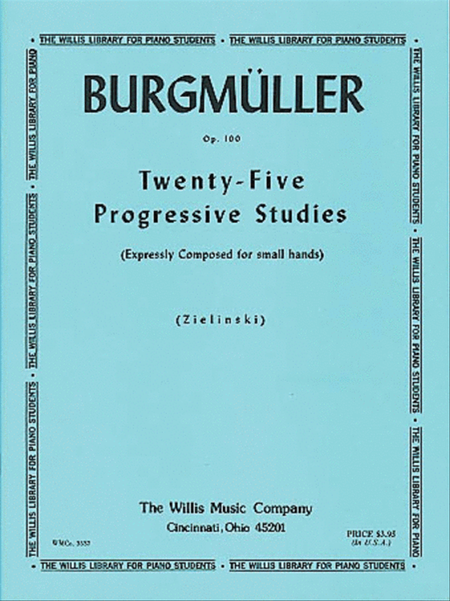Twenty-Five Progressive Studies, Opus 100 Piano Method scores gallery preview page 1