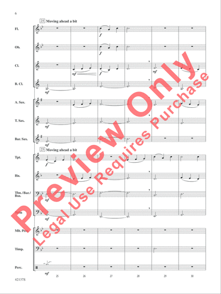 Over the Sea to Skye Concert Band scores gallery preview page 7
