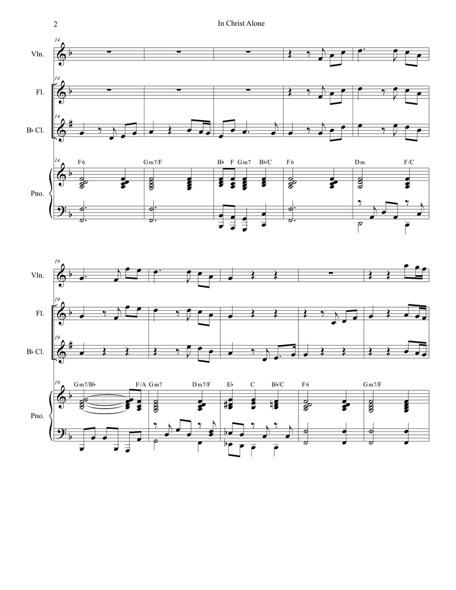 In Christ Alone Woodwind Duet scores gallery preview page 2