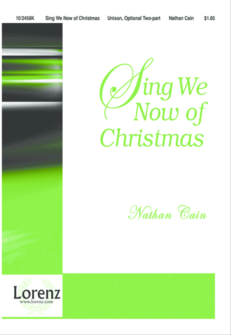 Sing We Now of Christmas Sing We Now of Christmas Unison Choir scores gallery preview page 1
