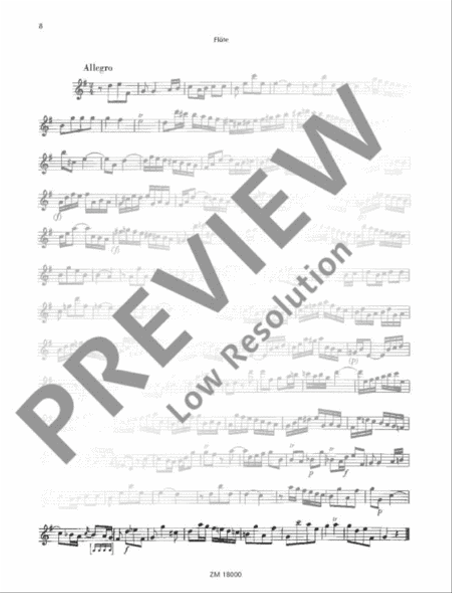 6 Sonatas Flute scores gallery preview page 9
