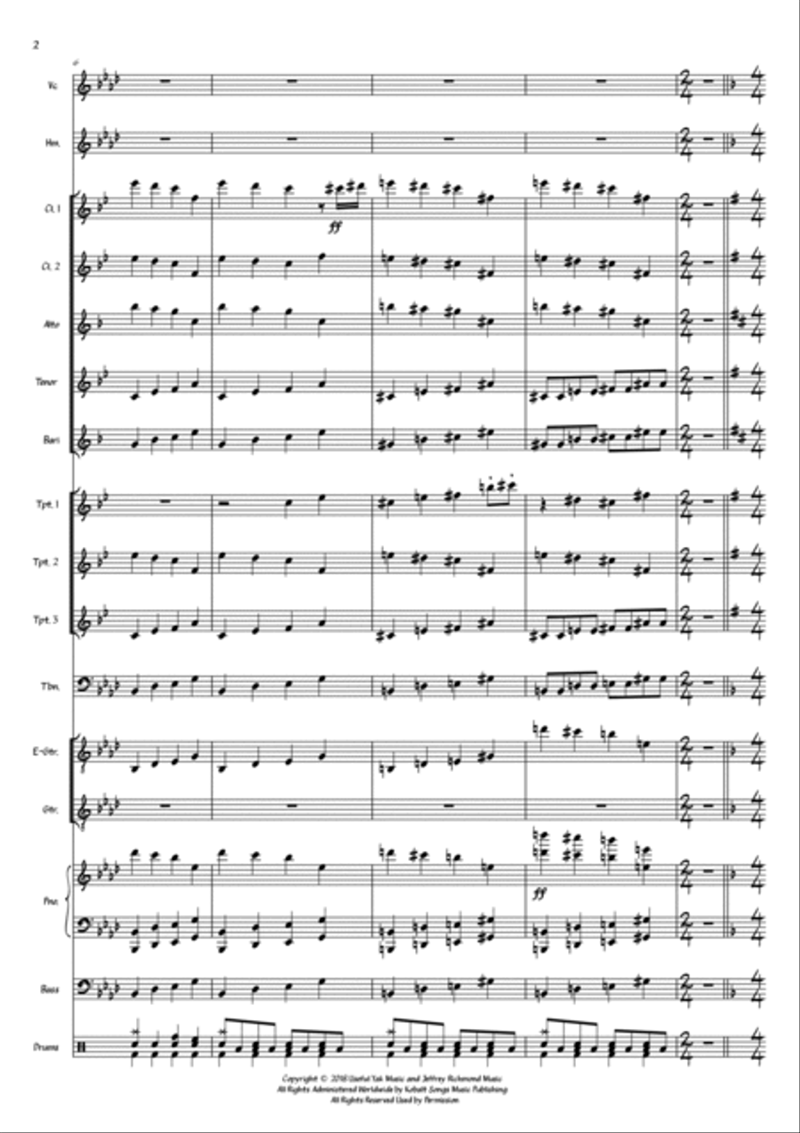 A Cautionary Tale Jazz Ensemble scores gallery preview page 2