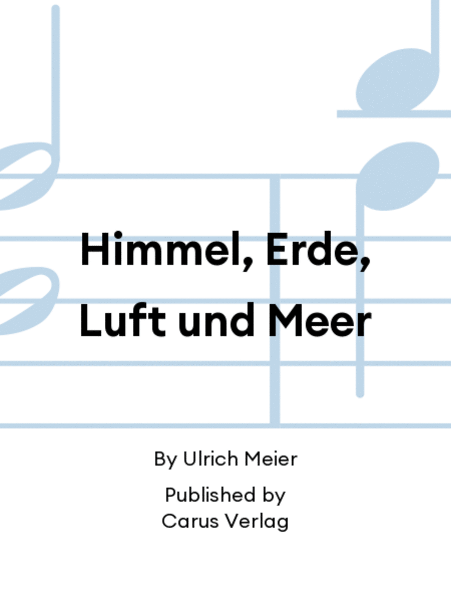 Himmel, Erde, Luft und Meer Flute scores gallery preview page 1