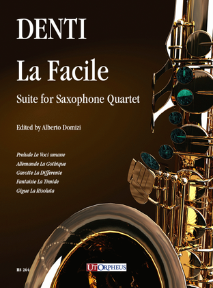 Book cover for La Facile. Suite for Saxophone Quartet