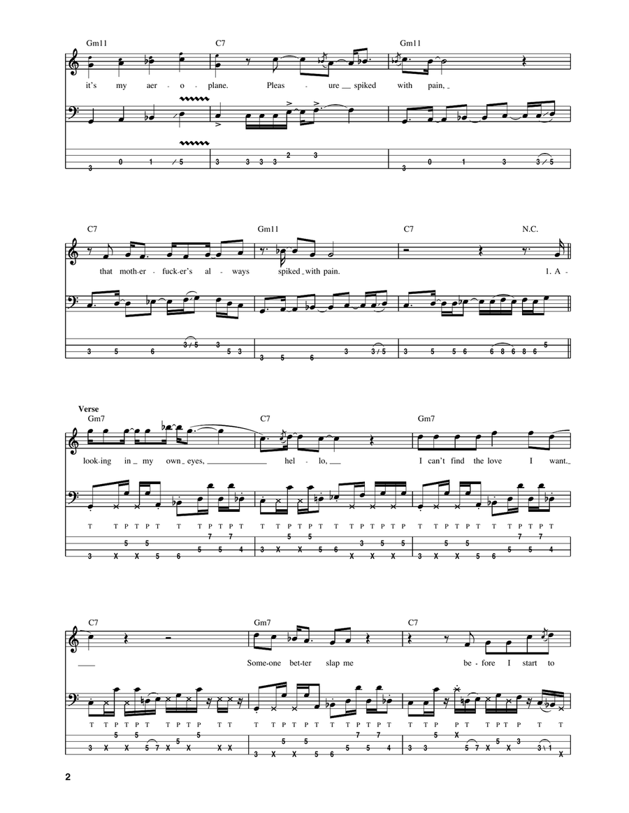 Aeroplane Aeroplane Acoustic Guitar scores gallery preview page 2