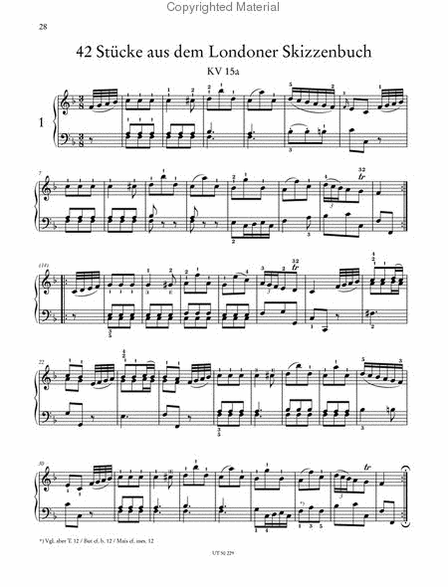 Piano Pieces - Volume 1