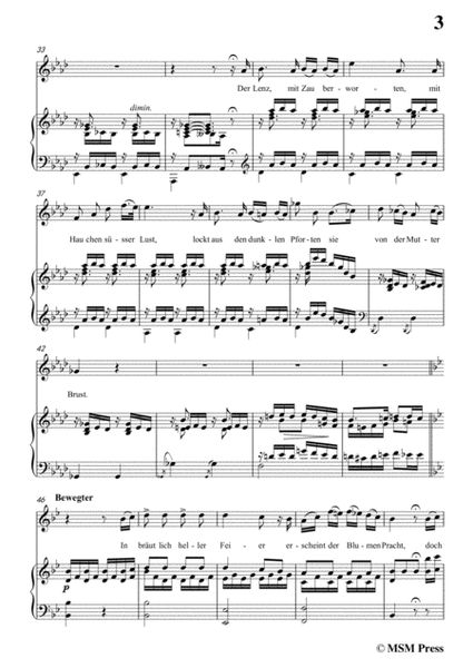 Schubert-Der Blumen Schmerz,Op.173 No.4,in f minor,for Voice&Piano image number null