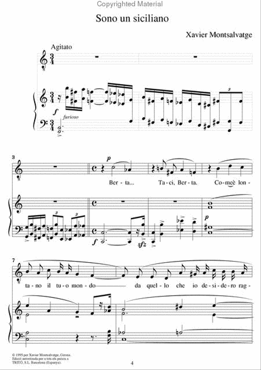 Àries d’Arístide, de l’ òpera Babel 46 Tenor Voice scores gallery preview page 2