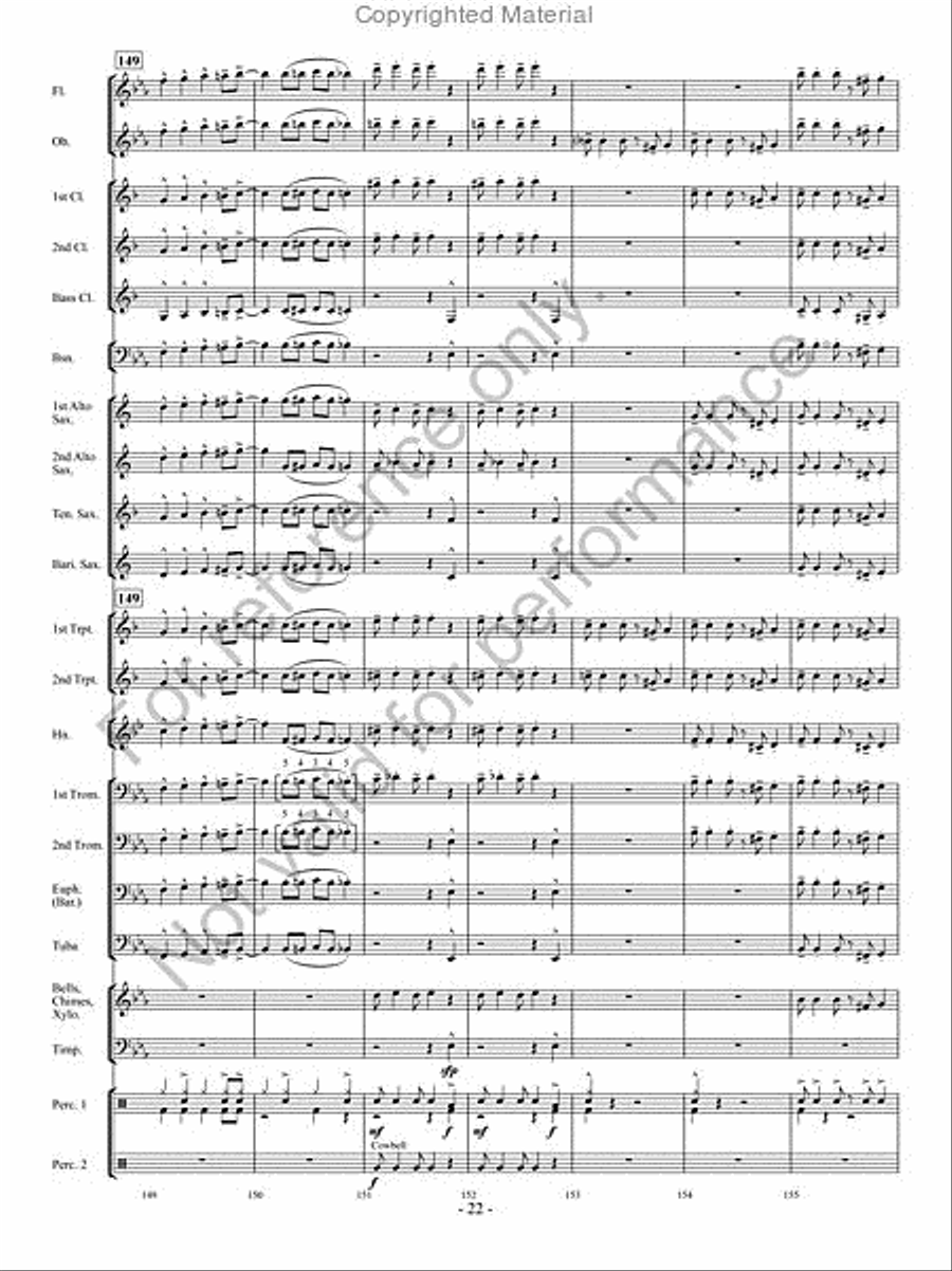 Curtain Call Curtain Call Concert Band scores gallery preview page 21