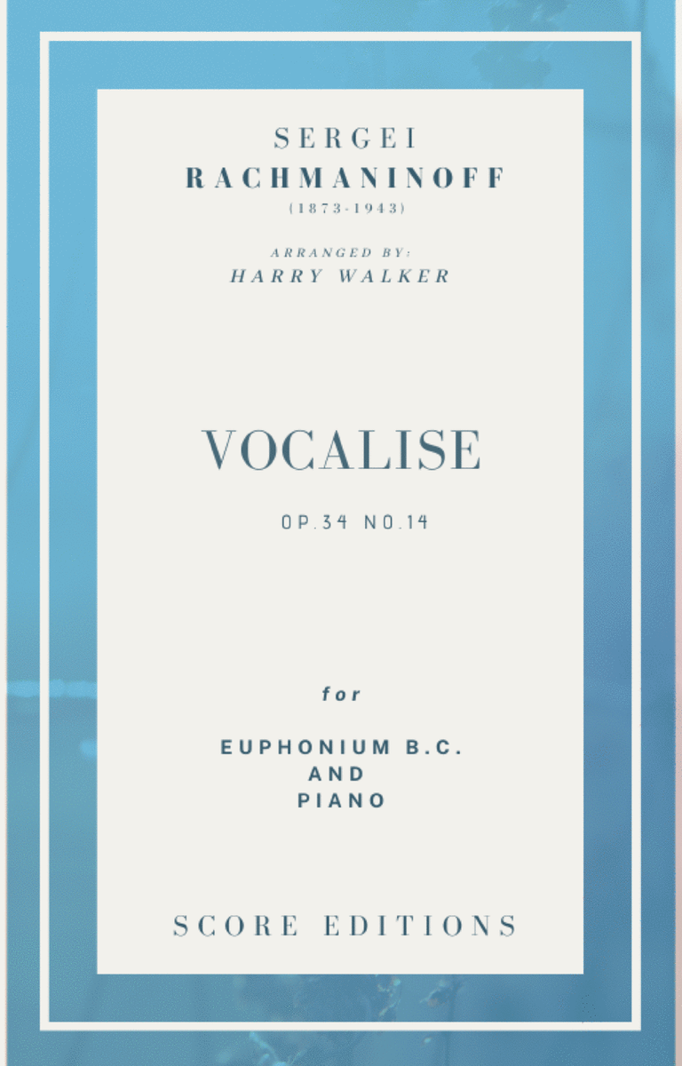 Vocalise (Rachmaninoff) for Euphonium B.C. and Piano image number null