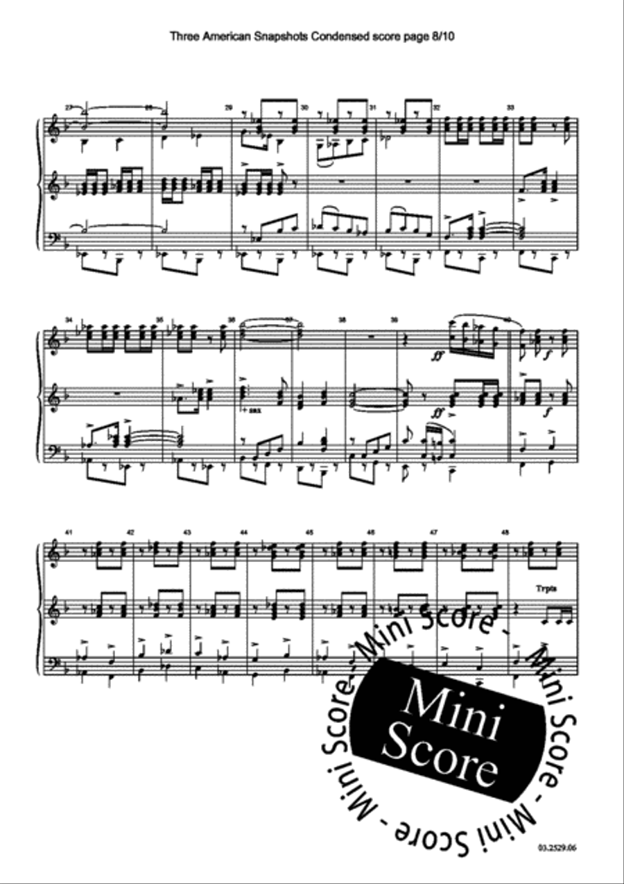 Three American Snapshots Three American Snapshots Fanfare Band scores gallery preview page 39