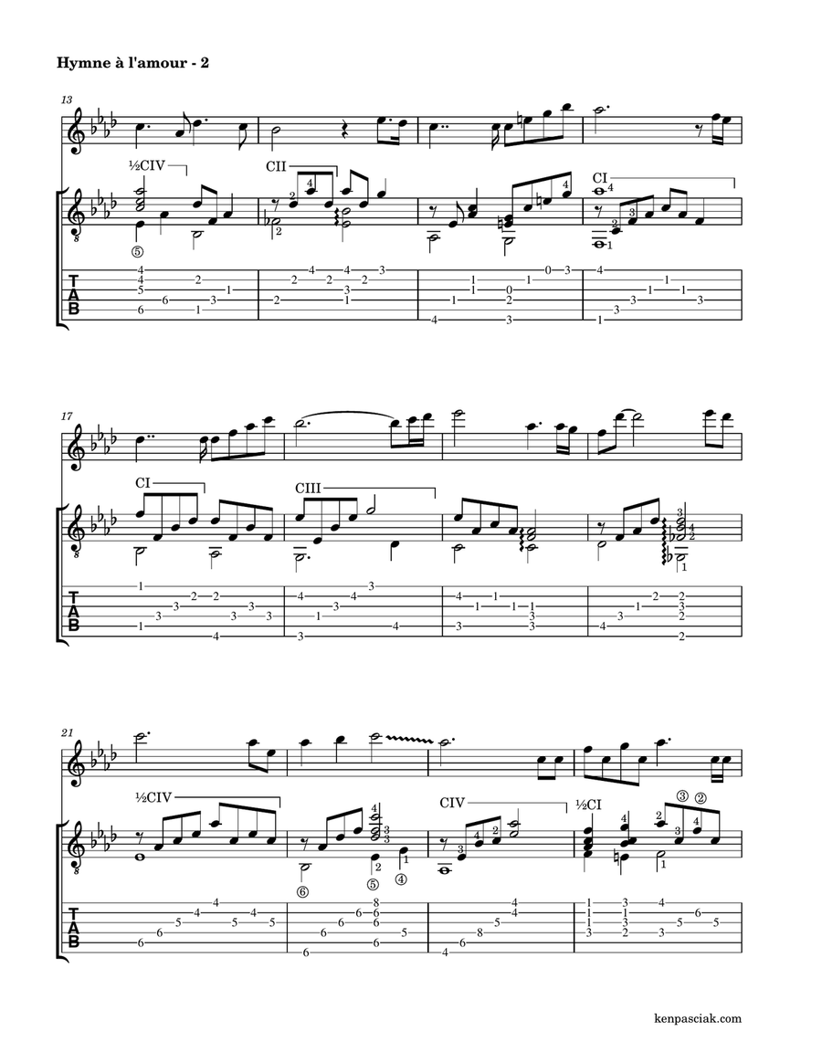 Hymne A L'amour Hymne A L'amour Flute scores gallery preview page 4