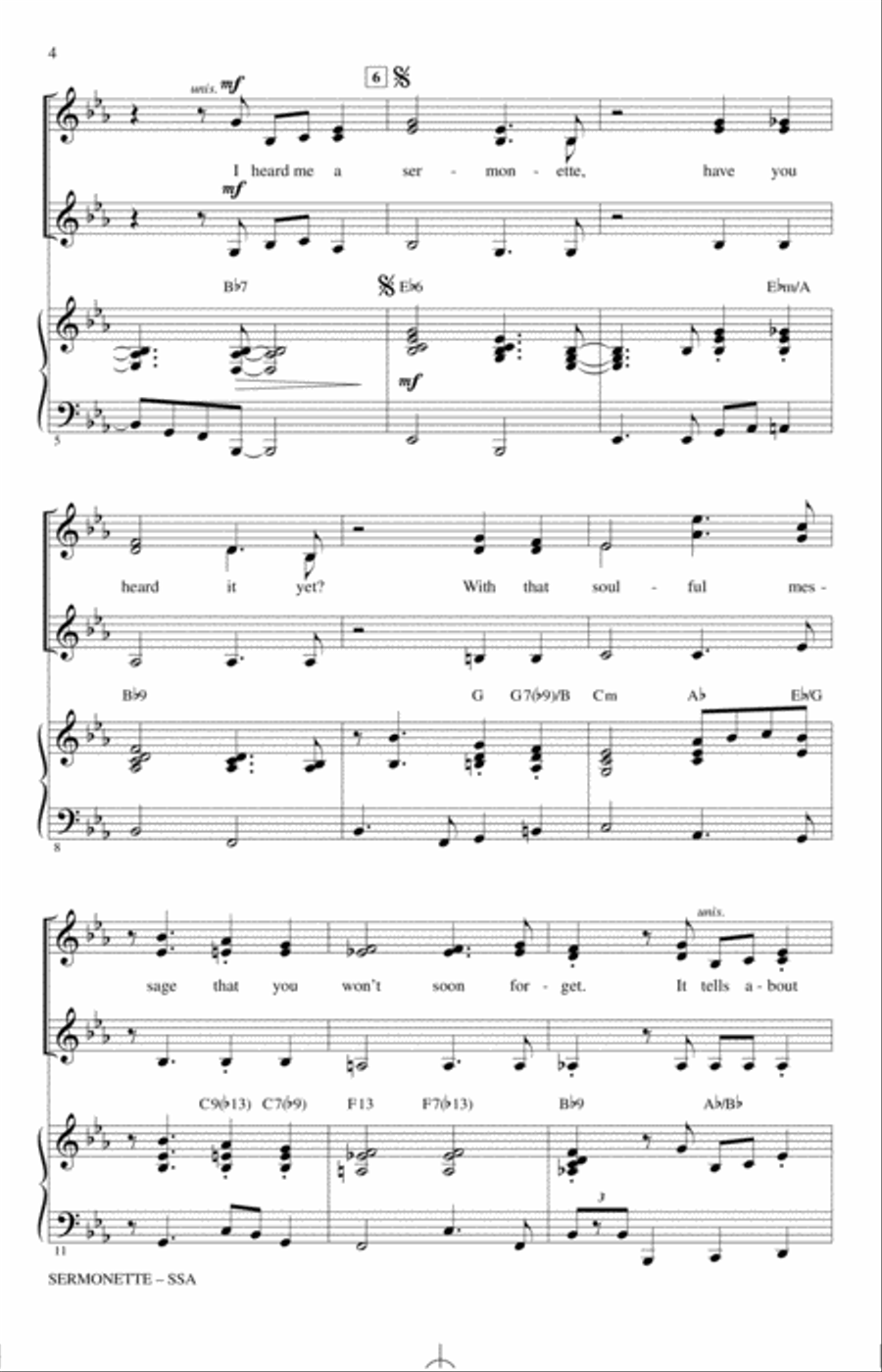 Sermonette Sermonette SSA scores gallery preview page 2