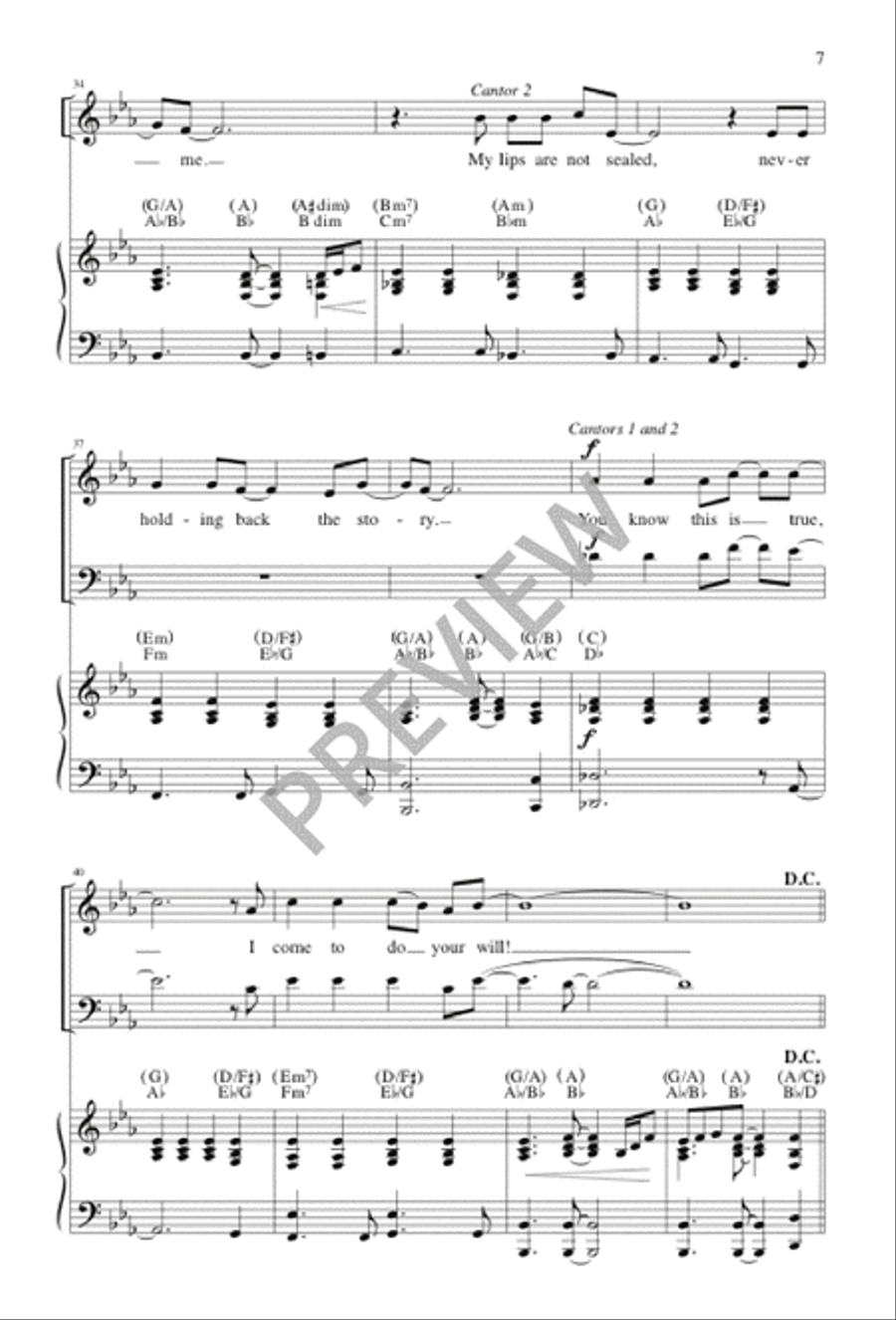 Here I Am 4-Part scores gallery preview page 6