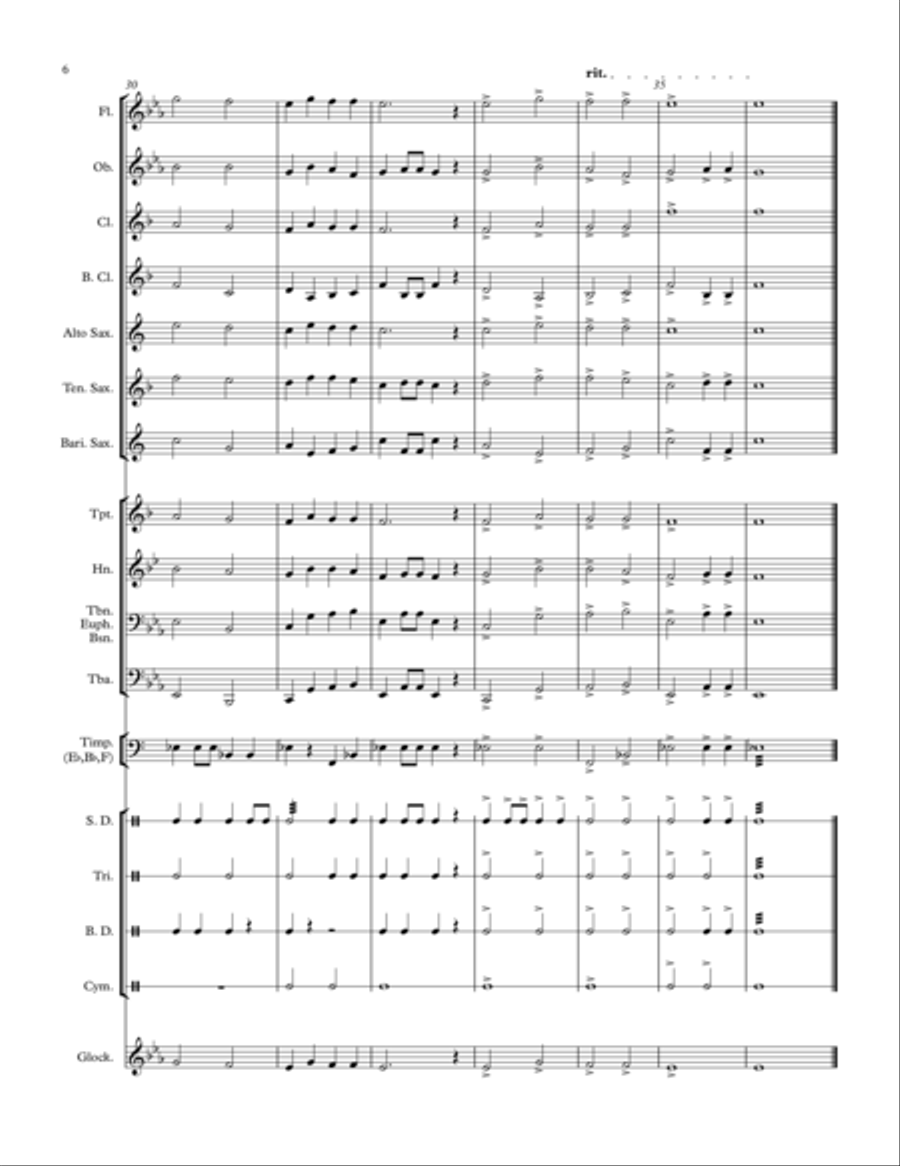 Four Easy Pieces (Grade 1 Concert Band) Four Easy Pieces (Grade 1 Concert Band) Concert Band scores gallery preview page 6