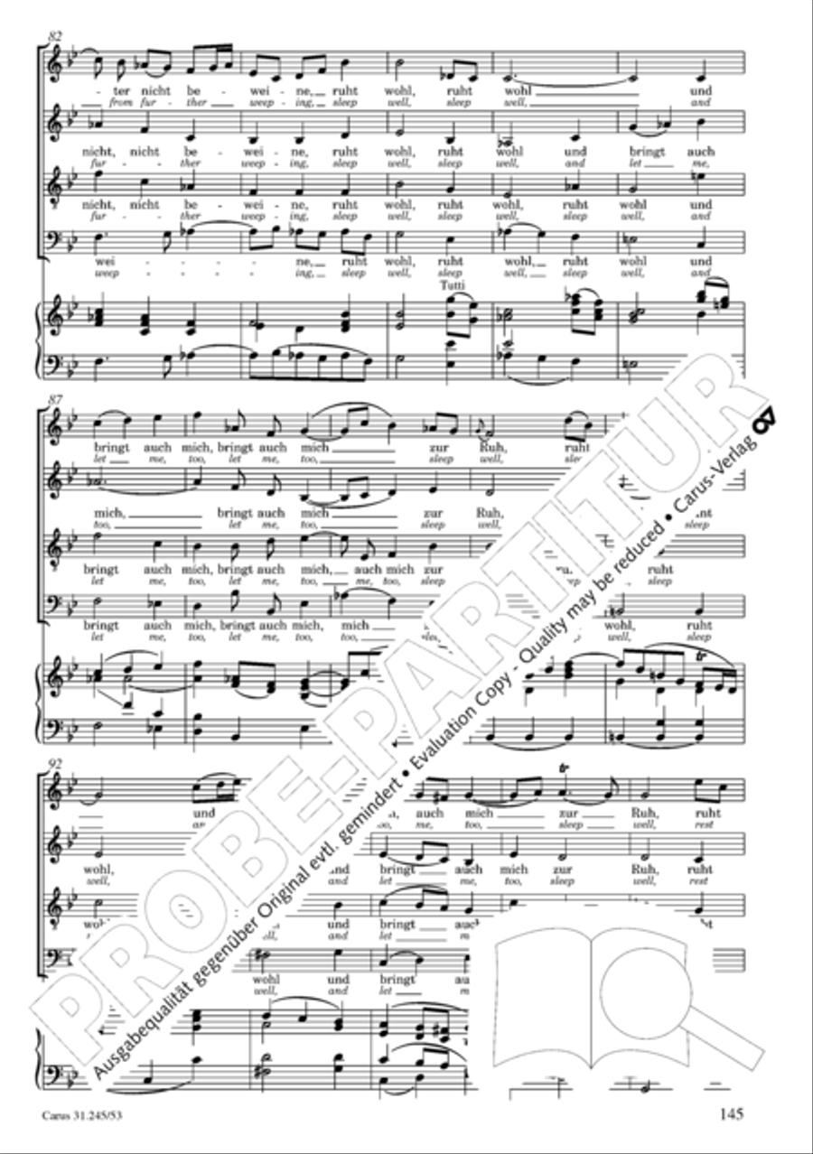 St. John Passion (Johannes-Passion) 4-Part scores gallery preview page 146