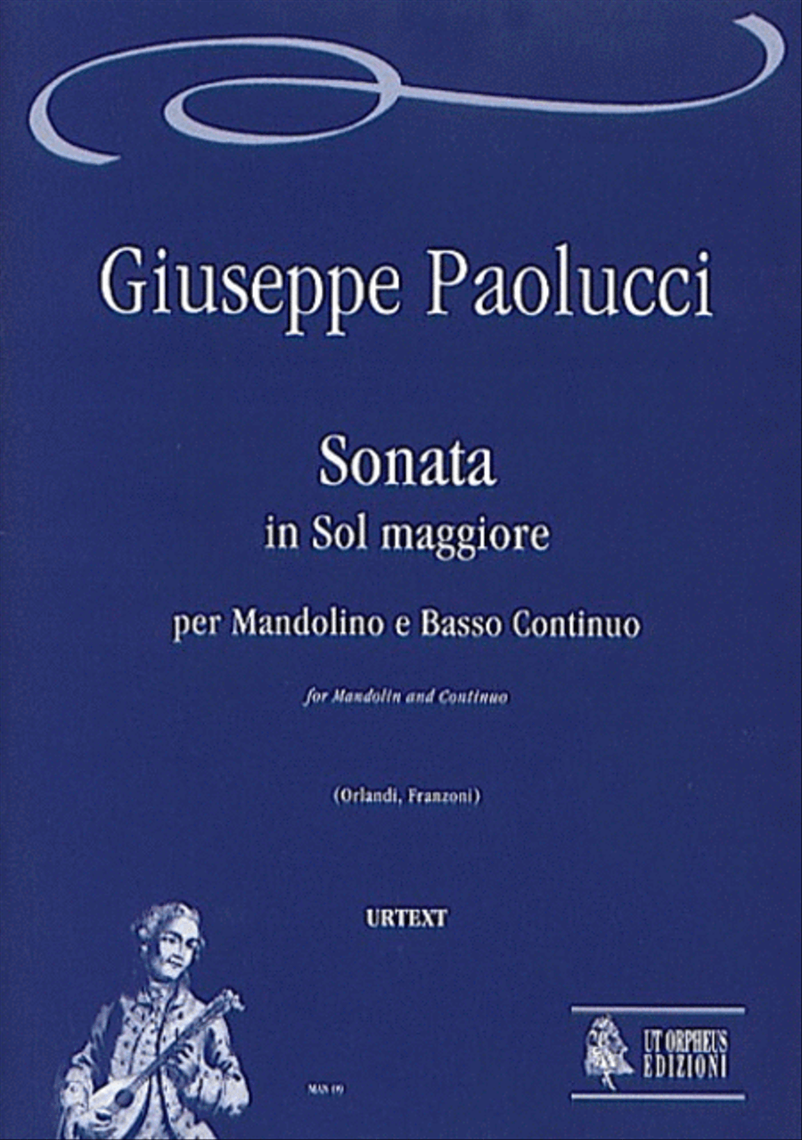 Sonata in G Major for Mandolin and Continuo Mandolin scores gallery preview page 1