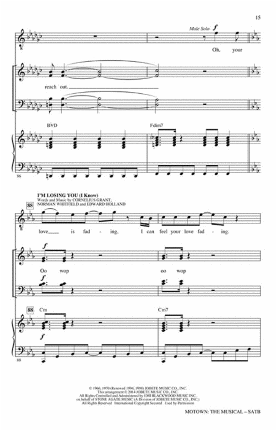 Motown: The Musical Motown: The Musical 4-Part scores gallery preview page 3