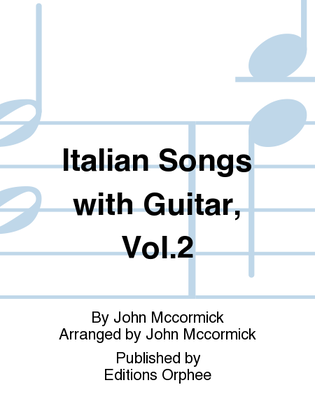 Book cover for Italian Songs W/ Guitar Vol. 2