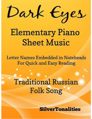 Book cover for Dark Eyes Elementary Piano Sheet Music