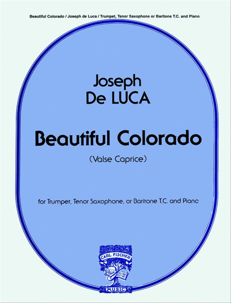 Beautiful Colorado Tenor Saxophone scores gallery preview page 1