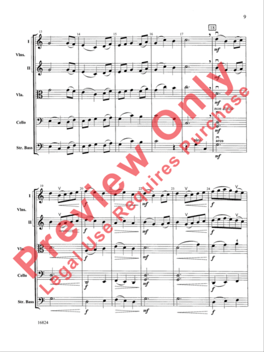Geometric Dances Geometric Dances String Orchestra scores gallery preview page 10