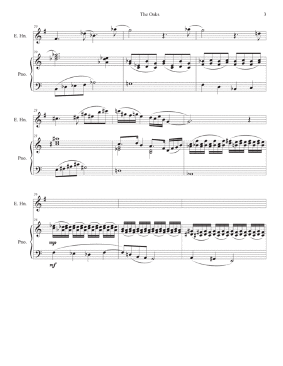 The Oaks English Horn scores gallery preview page 4