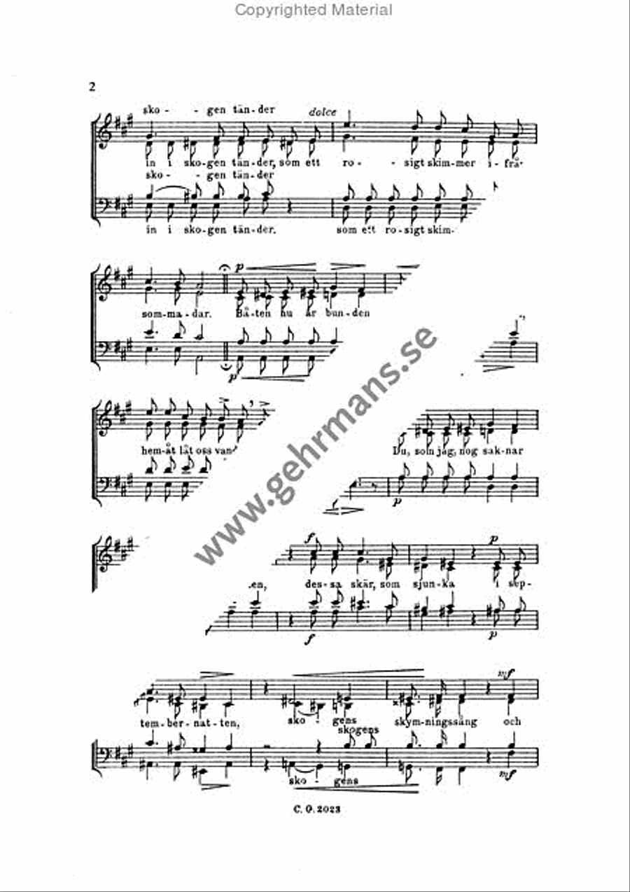 Septemberafton 4-Part scores gallery preview page 3