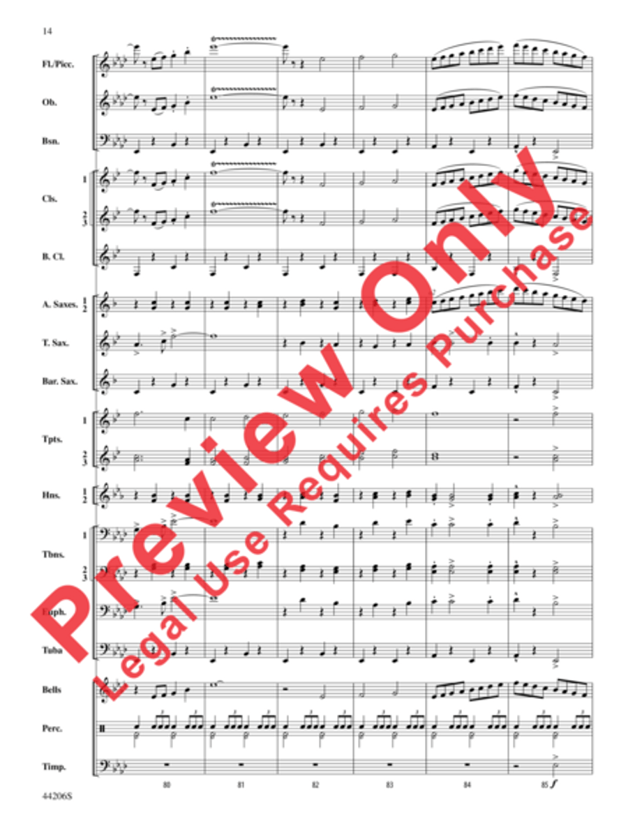 March America Concert Band scores gallery preview page 15