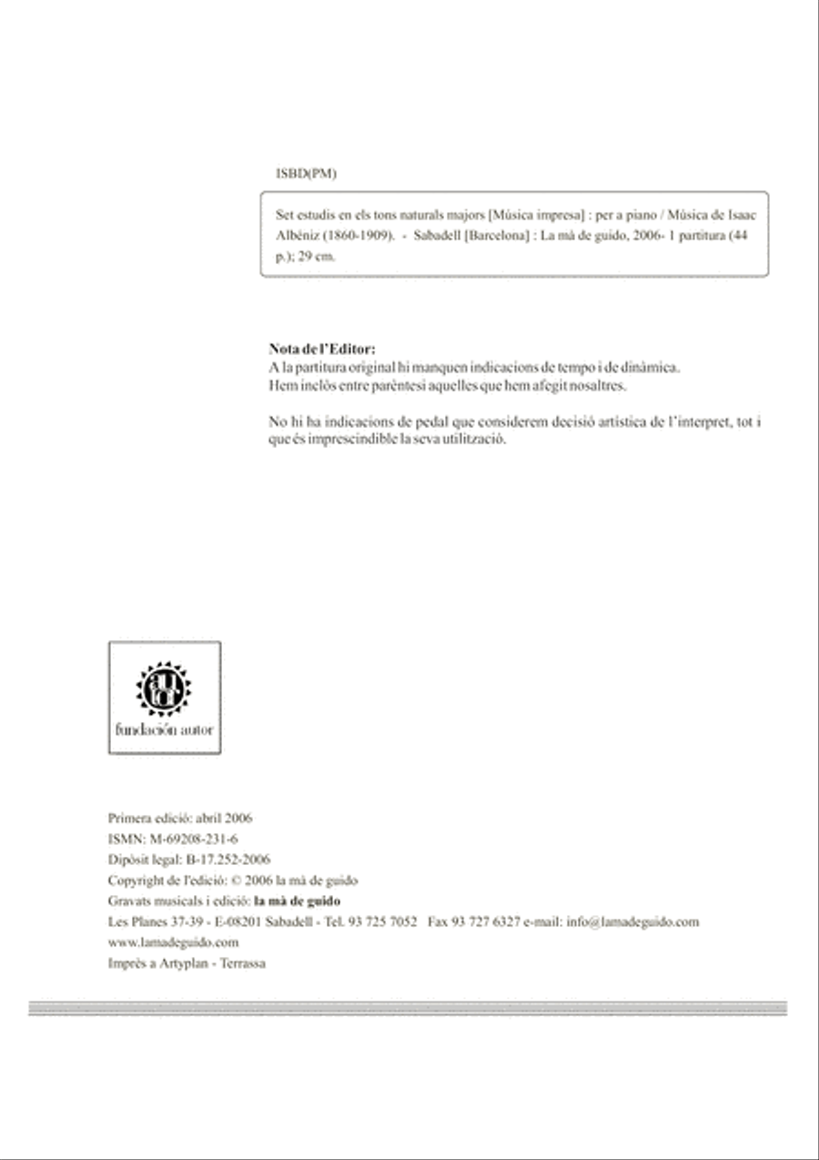7 estudis 7 estudis Piano Solo scores gallery preview page 4